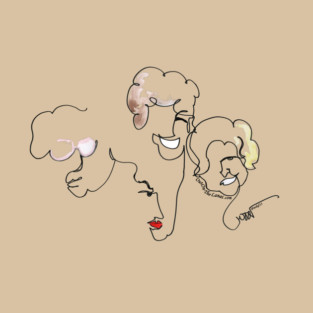 Golden Girls One-Line Drawing T-Shirt