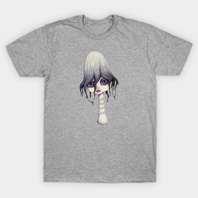 Mushroom Girl T-Shirt by LittleMissTyne