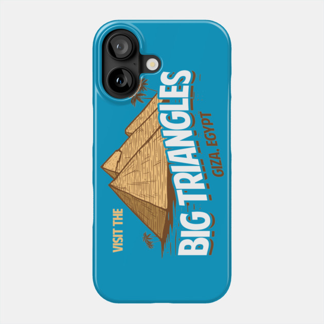 Visit The Big Triangles Of Egypt Phone Case by dumbshirts