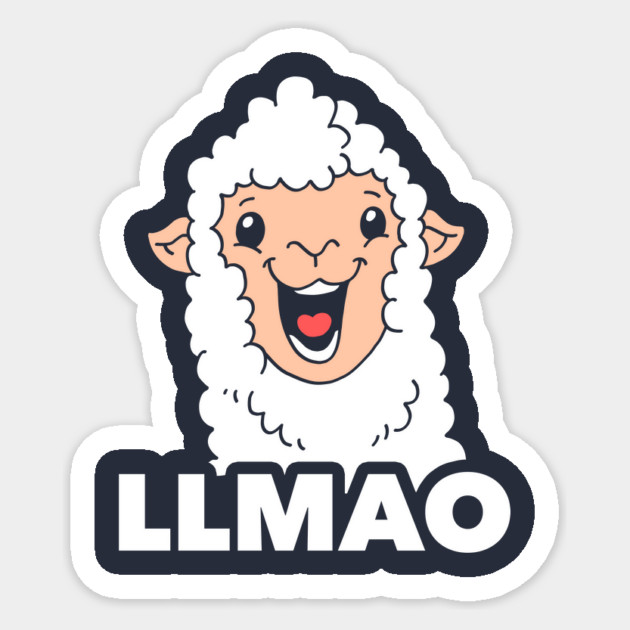 Llmao Sticker by dumbshirts