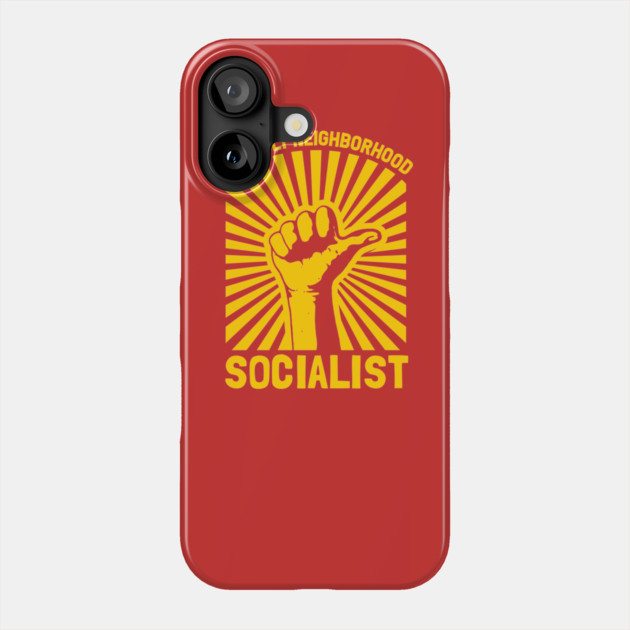 Friendly Neighborhood Socialist Phone Case by dumbshirts