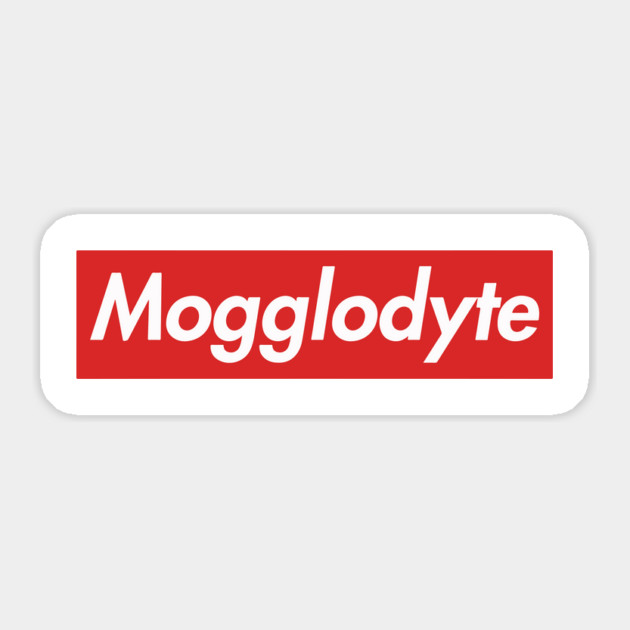 Mogglodyte Sticker by dumbshirts