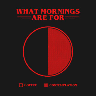 Stranger Things - Coffee & Contemplation Pie Chart T-Shirt