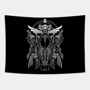 FFXV Arms and Armiger (white) Tapestry