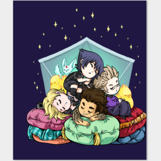 FFXV sleep pile Posters and Art