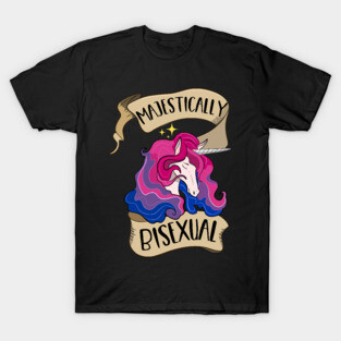Majestically Bisexual Unicorn T-Shirt