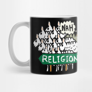 Anti Religion Atheist Sheep Mug