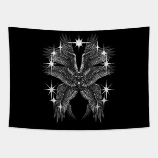 Seraphim V2 B&W Tapestry