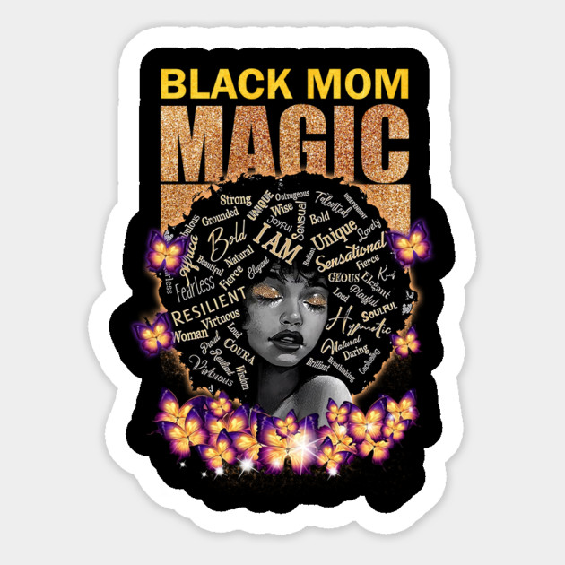 Black Mom Magic, Black Mom, Black Girl Magic Magnet by UrbanLifeApparel