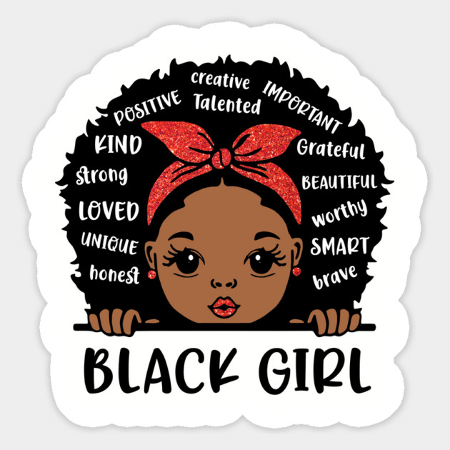 Black Girl, Black Girl Magic, African American Girl Magnet by UrbanLifeApparel