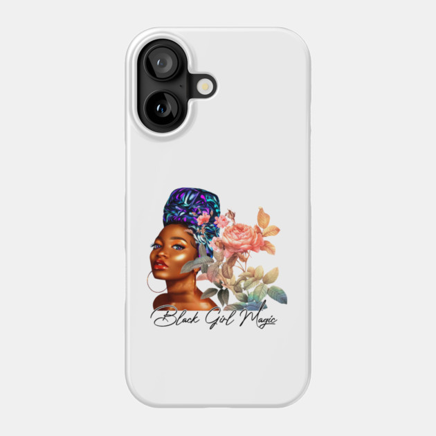 Black Girl Magic, Beautiful Black Woman, African American Woman Phone Case by UrbanLifeApparel