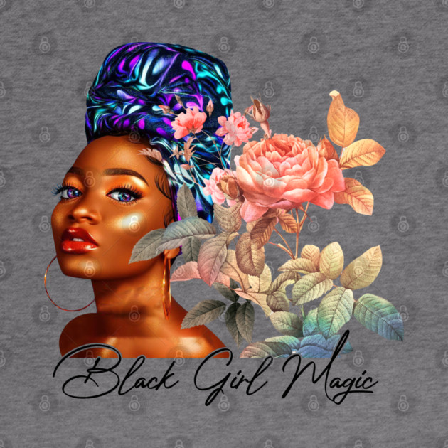 Black Girl Magic, Beautiful Black Woman, African American Woman by UrbanLifeApparel