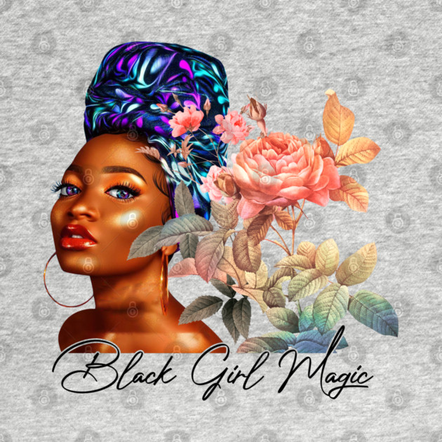 Black Girl Magic, Beautiful Black Woman, African American Woman by UrbanLifeApparel