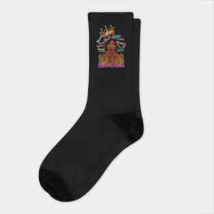 Black Woman, African American Woman, Black Mom Magic, Black Girl Magic Socks