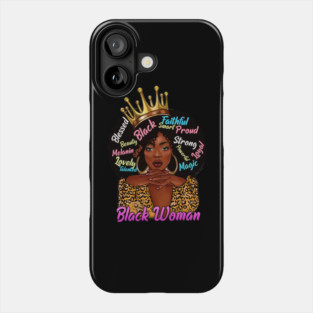 Black Woman, African American Woman, Black Mom Magic, Black Girl Magic Phone Case