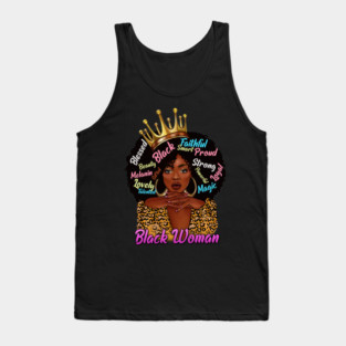 Black Woman, African American Woman, Black Mom Magic, Black Girl Magic Tank Top
