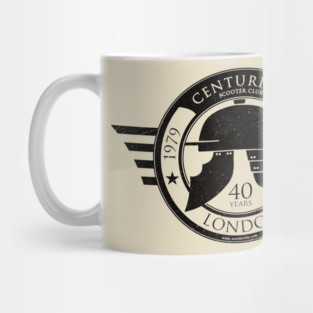 Centurion 40th Black Ink Mug