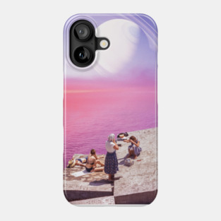 SATURN ON THE ROCKS. Phone Case