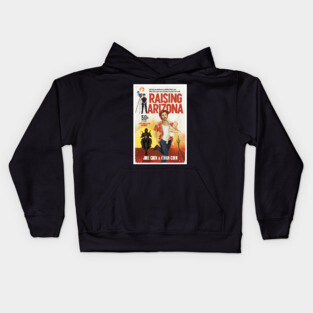 Raising Arizona alternative movie poster - Coen Brothers - pulp book cover Kids Hoodie