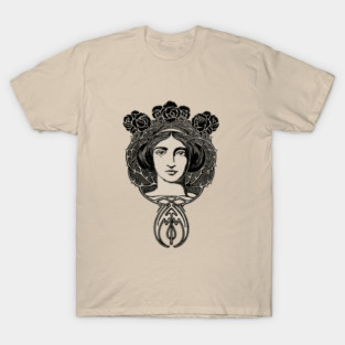 Art Nouveau face T-Shirt