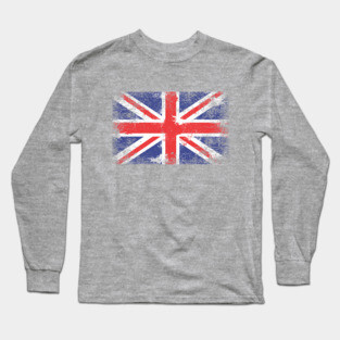 Union Jack Distressed Long Sleeve T-Shirt