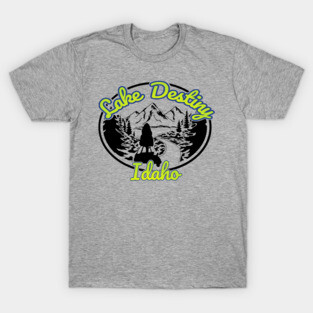 Lake Destiny, Idaho (Black) T-Shirt
