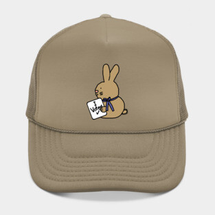 Vote Cute Bunny Rabbit with Voted Sign Hat