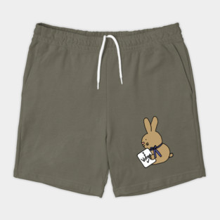 Vote Cute Bunny Rabbit with Voted Sign Shorts