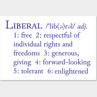 Liberal Definition Posters and Art