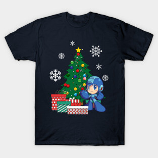 Mega Man Around The Christmas Tree T-Shirt