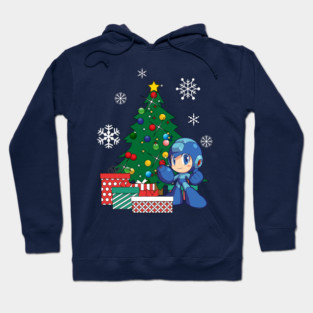 Mega Man Around The Christmas Tree Hoodie