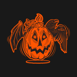 THE HALLOWEEN FrIENDS (Halloween Orange) T-Shirt