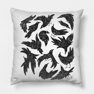 Crow Flock Pillow