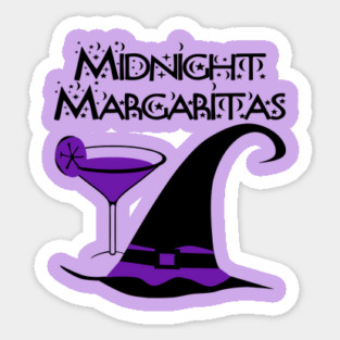 Purple Midnight Margaritas Cheeky Witch Sticker