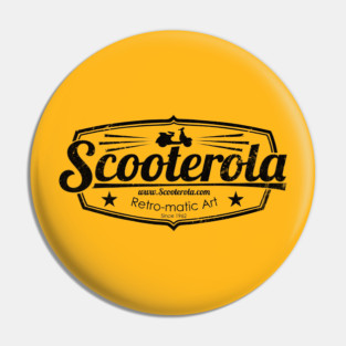 Scooterola Shield Black ink Pin