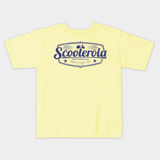 Scooterola Shield Blue Ink Kids T-Shirt