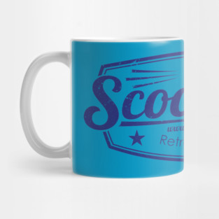 Scooterola Shield Blue Ink Mug