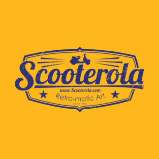 Scooterola Shield Blue Ink T-Shirt