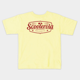 Scooterola Shield Red Ink Kids T-Shirt