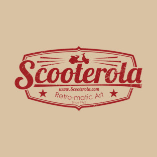 Scooterola Shield Red Ink T-Shirt