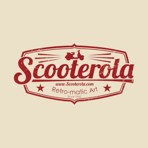 Scooterola Shield Red Ink by Retro-Spective