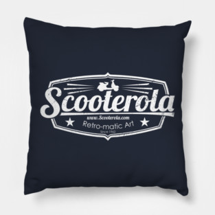 Scooterola Shield White Ink Pillow