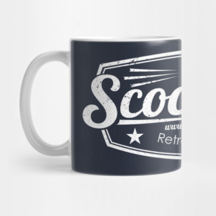 Scooterola Shield White Ink Mug
