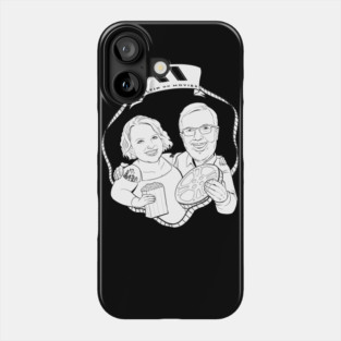 Maltin on Movies Black and White Logo Phone Case