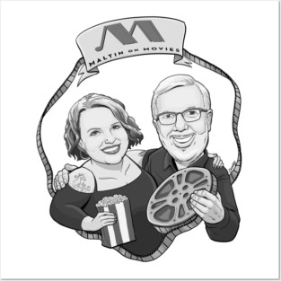 Maltin on Movies Black and white logo 2 Posters and Art