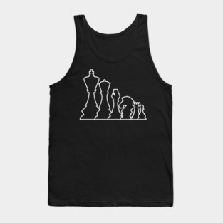 Chess / Chess Pieces / Chess Lover Tank Top