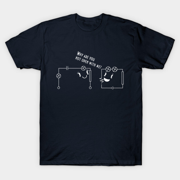 Physics joke: kawaii circuit Physics Humor T-Shirt