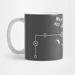 Physics joke: kawaii circuit humor. Mug