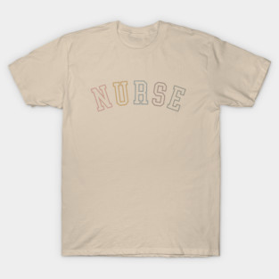Retro College Nurse T-Shirt