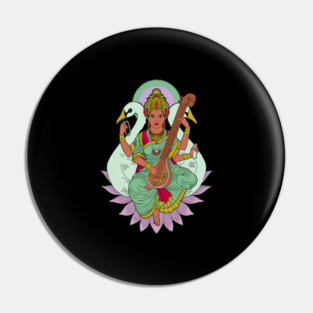 Hindu God - Saraswati Pin